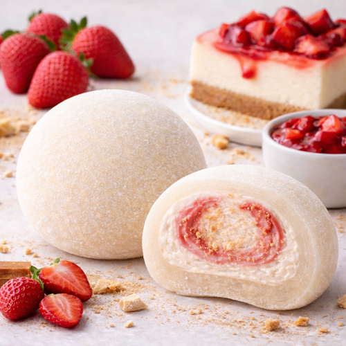 Strawberry Cheescake Mochi